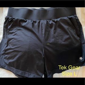 Black workout shorts